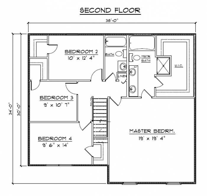 The Sophia - Second Floor-Opt 4 BR Plan w/WP